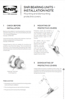 SNR BEARING UNITS – Mounting and dismounting protective covers