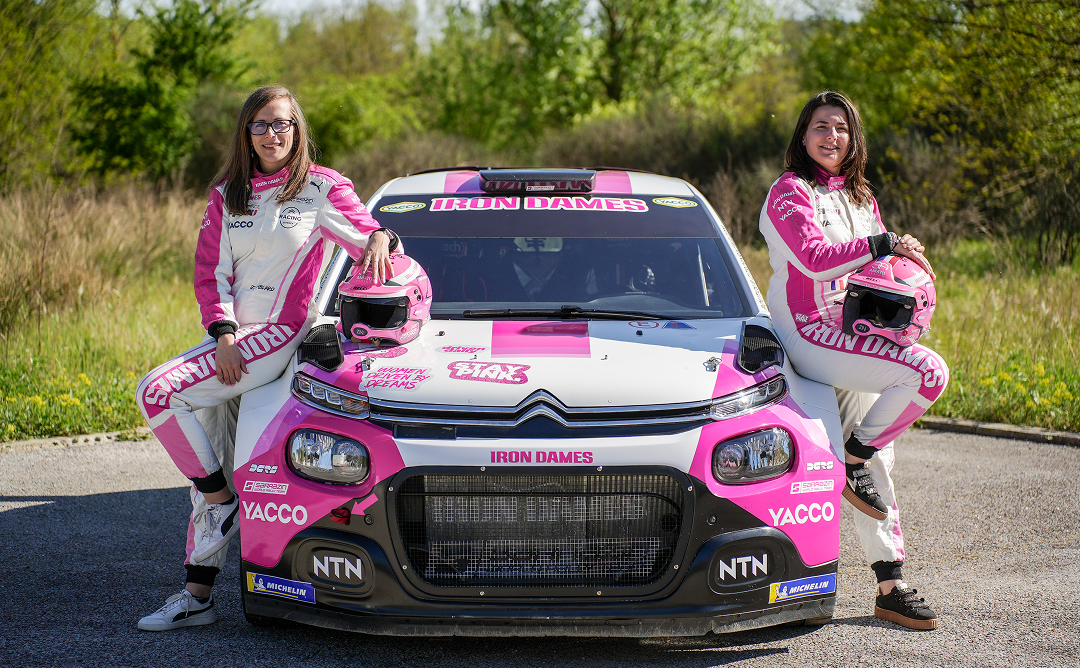 Sarah Rumeau and Julie Amblard -NTN Rallye team