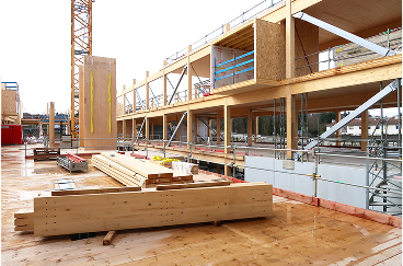 Nouveau siège social de NTN Europe en construction