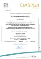 ISO 9001 NTN Transmissions Europe ISO 9001 NTN Transmissions Europe