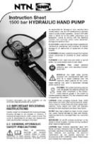 Hydraulic pump kits - 1500 bars Hydraulic pump kits - 1500 bars