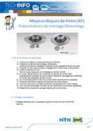 Brake disc hubs (KF): Assembly/disassembly Brake disc hubs (KF): Assembly/disassembly