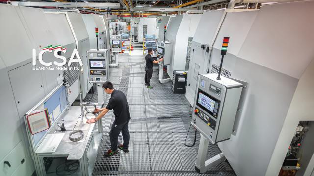 Icsa sphérical bearing production site 